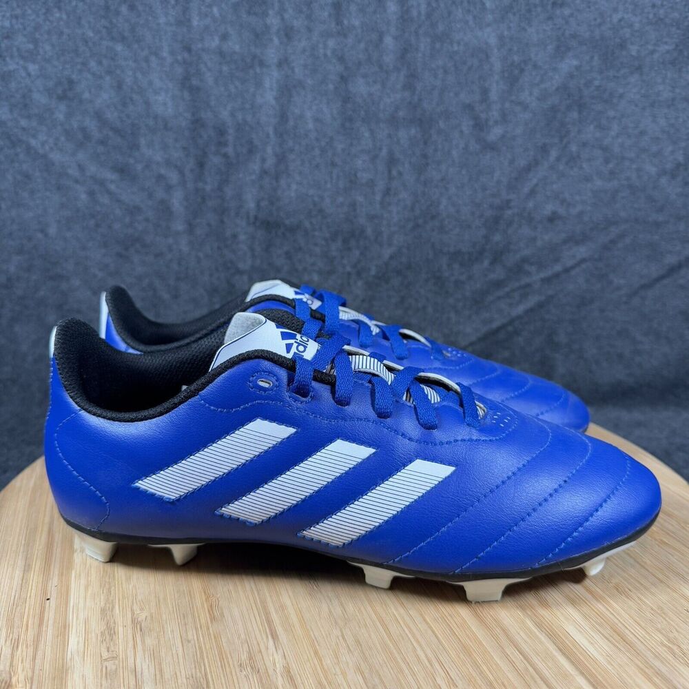 S Adidas Goletto VIII FG Soccer Cleats Mens 5.5 Blue White Sport Athletic